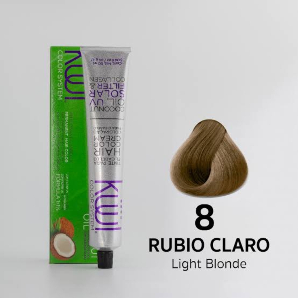 ​Kuul Color System Permanent Hair Color Cream - Shade 8 Light Blonde 3.04 oz